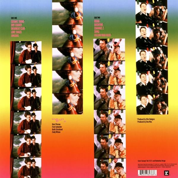 Albumcover mit einer Reihe von Fotos, die in Spalten und Zeilen angeordnet sind.