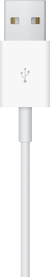 Gros plan sur un câble USB blanc.