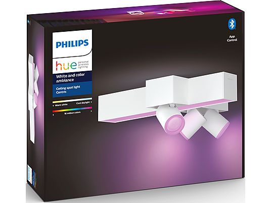 PHILIPS HUE Hue White and Color Ambiance Centris - Spot-Lampe/Deckenlampe (Weiss)