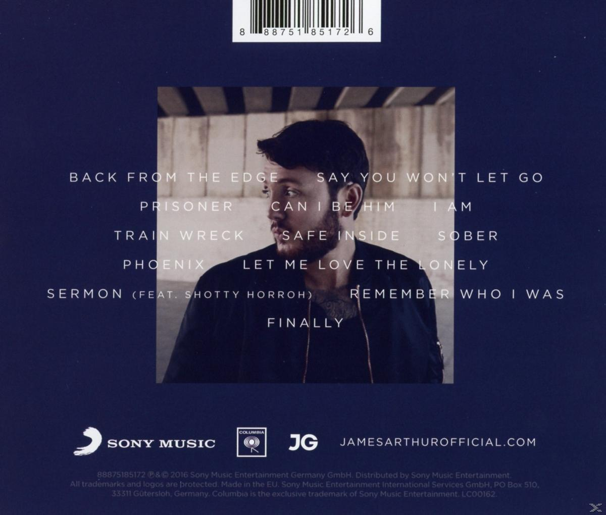 James Arthur album borítója a számlistával.