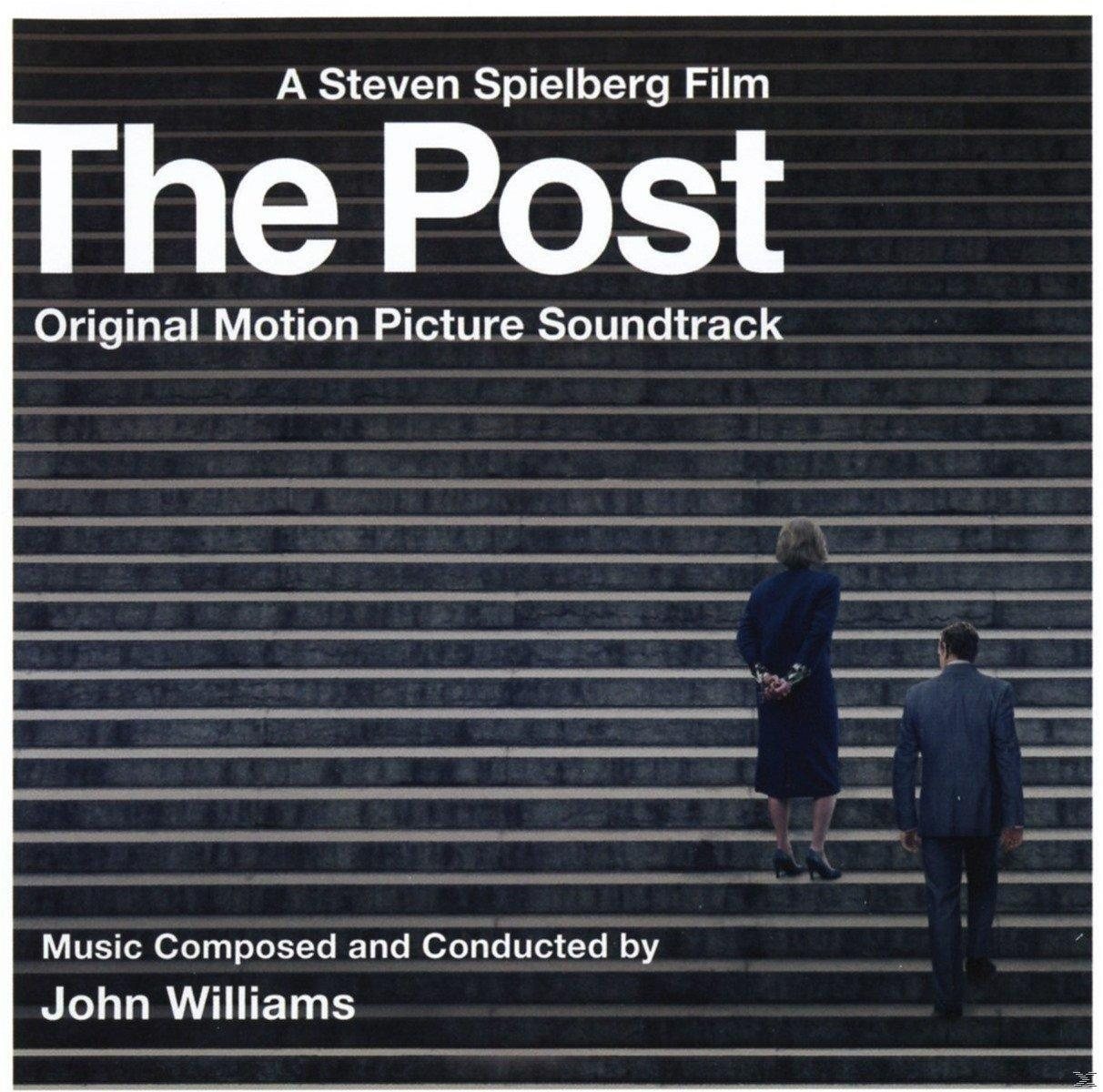 'The Post' filmplakát, lépcsővel és két emberrel.