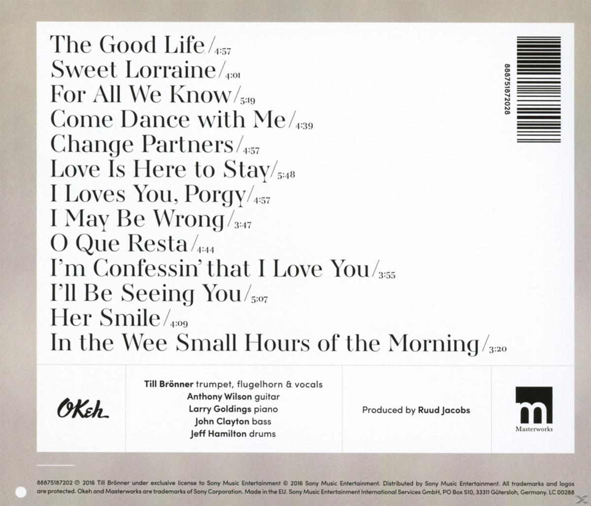 Albumcover mit Text: The Good Life, Sweet Lorraine und andere Songs.