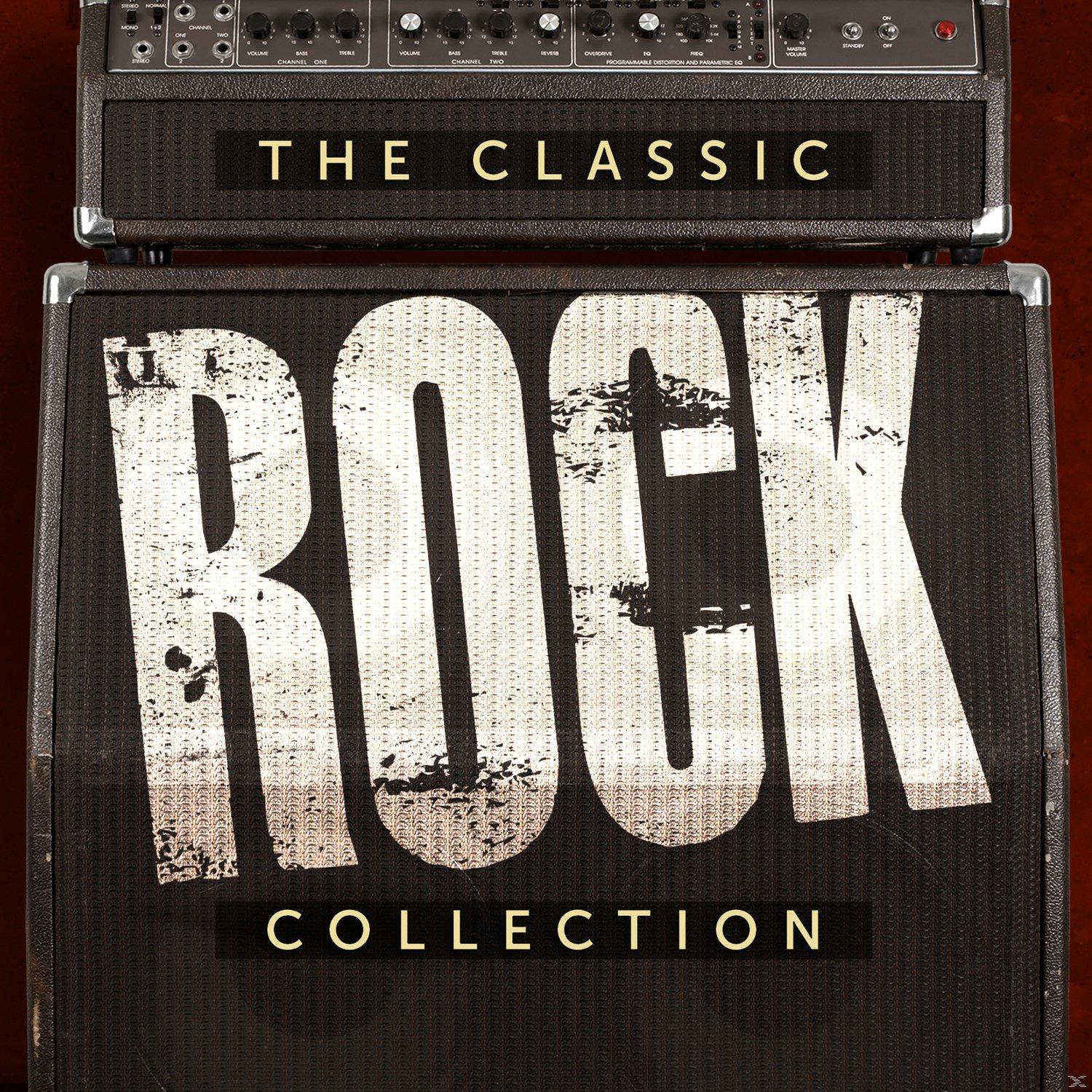 Zwei schwarze Lautsprecher. Der Titel „The Classic Rock Collection“ wird angezeigt.