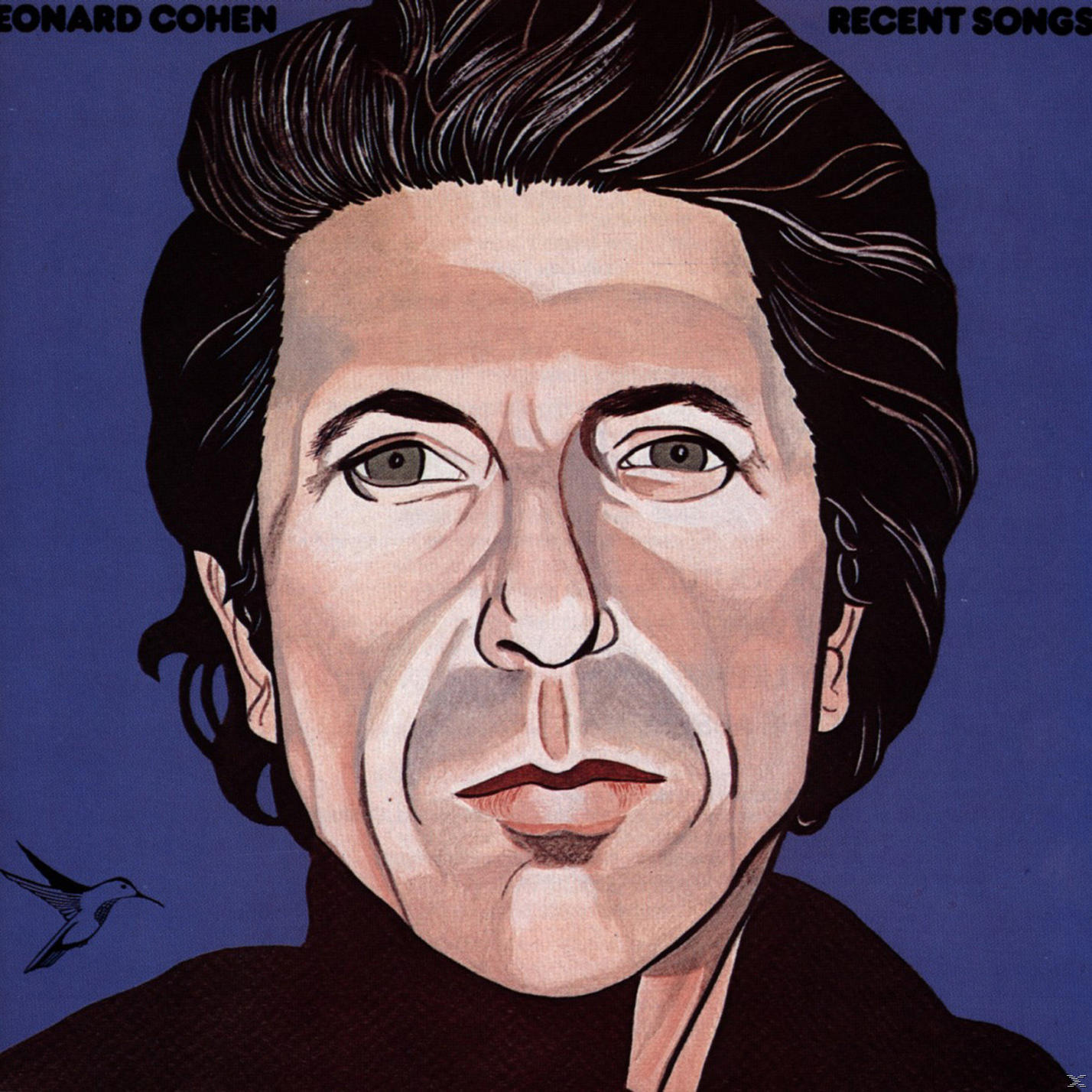 Albumcover von Leonard Cohen mit Portrait. Ein Vogel ist sichtbar.