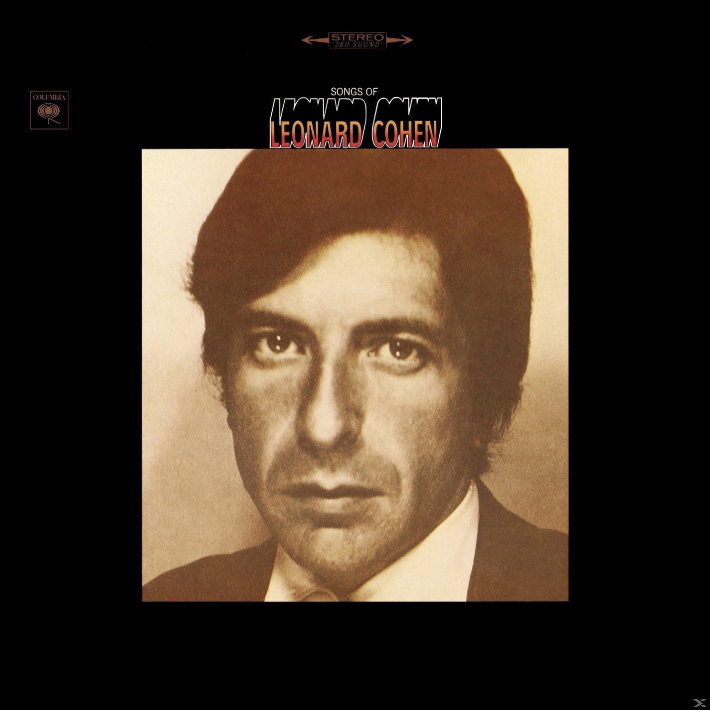 Albumcover, Porträt von Leonard Cohen. Sepia-Ton.