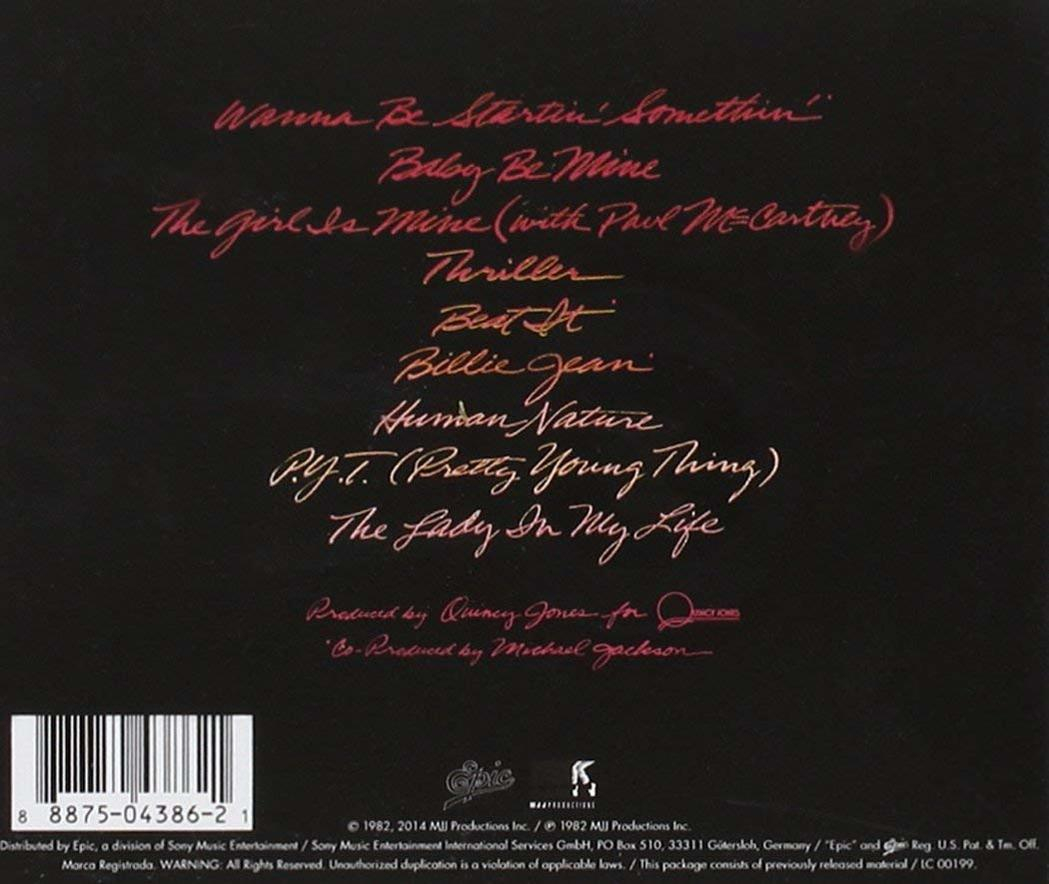 Achterkant van album met songtitels en productiecredits.