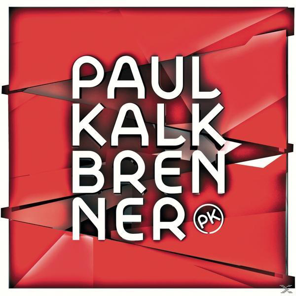 Rotes, abstraktes Cover mit dem Künstlernamen "PAUL KALKBRENNER" in weißer, fetter Schrift.