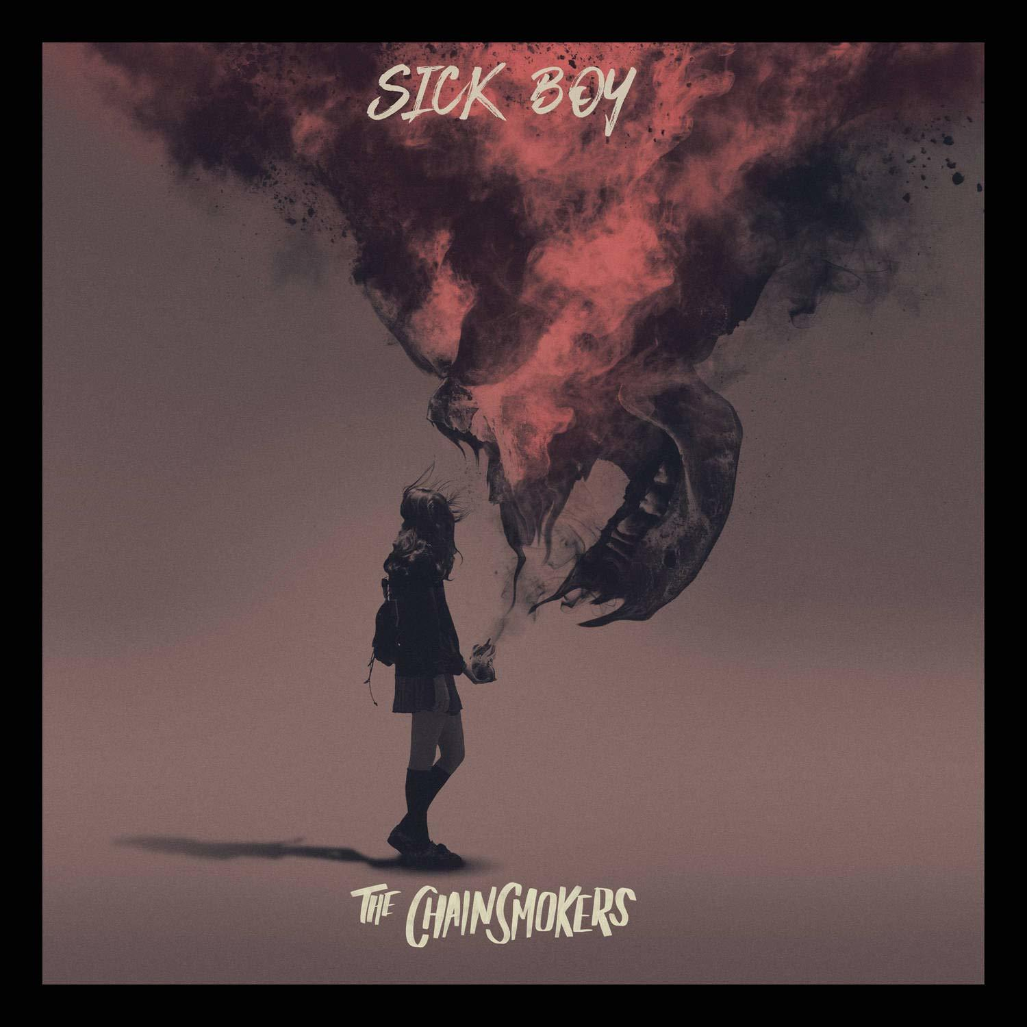 Album borítója: egy lány egy sötét, szörnyetegszerű felhőt néz, a 'Sick Boy' címmel.