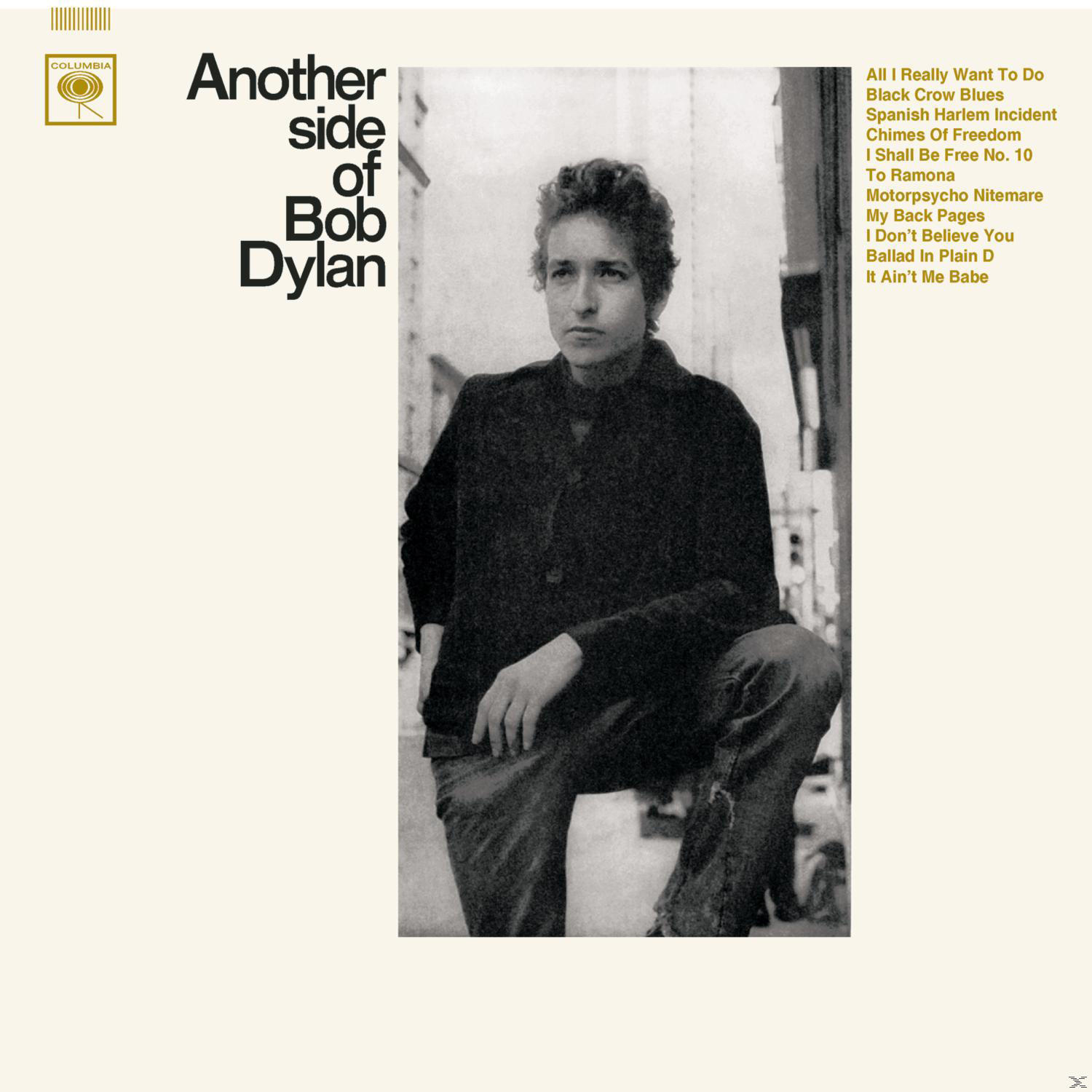 Bob Dylan album borítója. Fekete-fehér fotó Dylanről. Szöveg: 'Another side of Bob Dylan'.