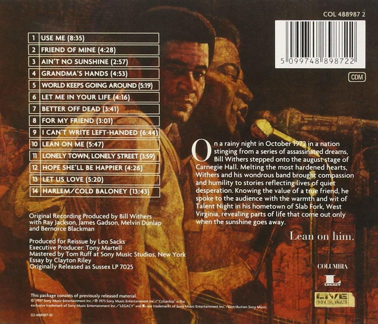 Albumcover mit Porträt von zwei Männern. Songliste links, Text rechts.