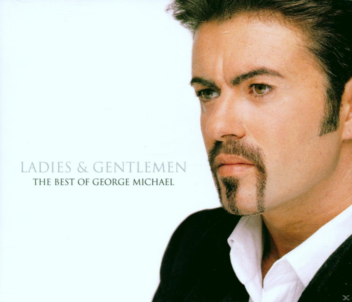 Nahaufnahme von George Michaels Gesicht. Er schaut zur Seite, mit Text links. Best of Album.