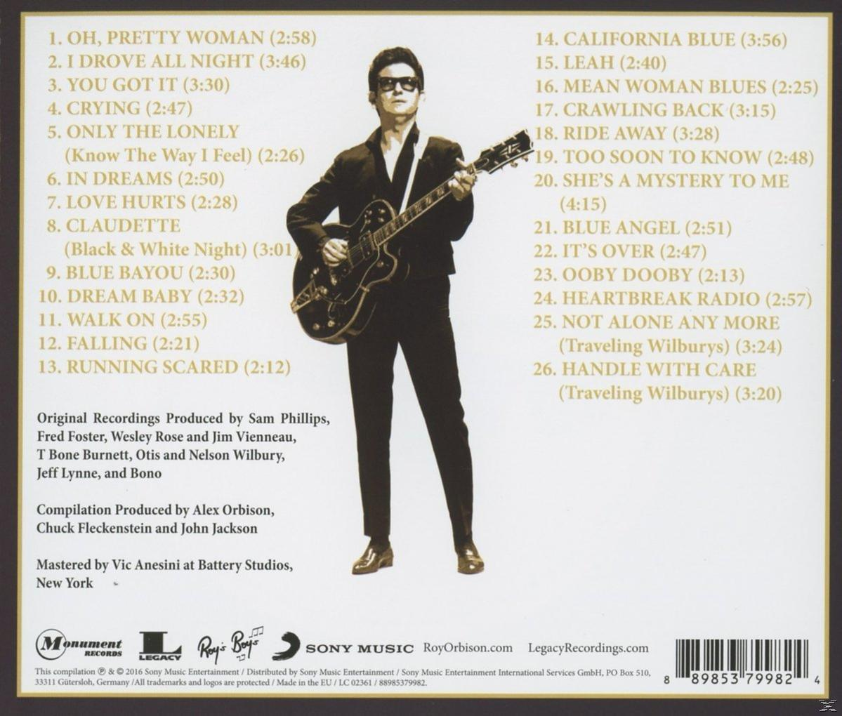 CD-Cover mit Titelliste und einem Mann, der Gitarre spielt. Weißer Hintergrund.