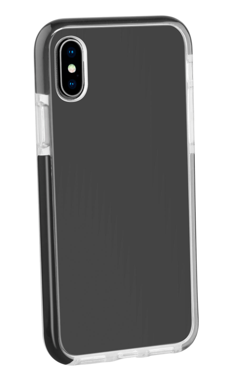 mit Rock X, Transparent Solid, XS, iPhone VIVANCO Apple, iPhone schwarzem Rahmen Backcover,