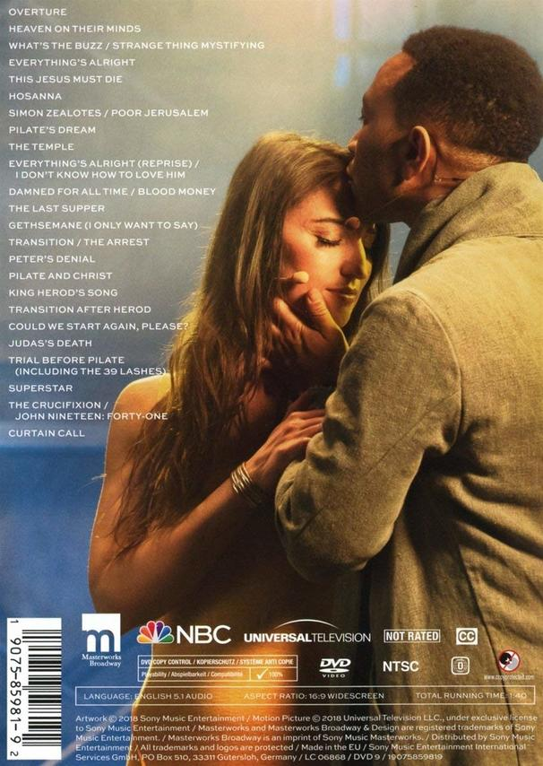 DVD-Cover mit einem Paar, ein Mann küsst eine Frau auf die Stirn, und Text.