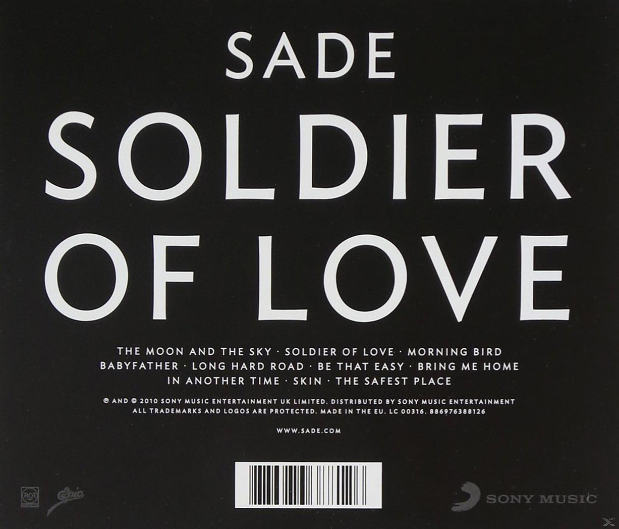 Albumcover mit dem Wort SADE und Soldier of Love.