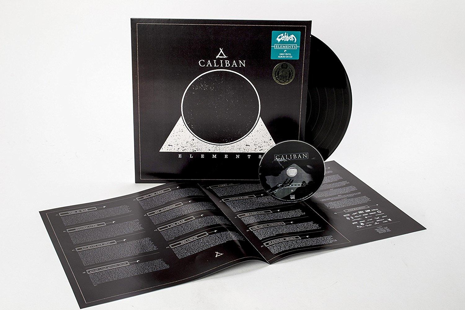 Album-Set. Schwarze Schallplatte und CD mit dem Albumcover und einem Booklet.