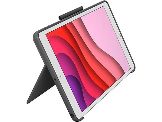 LOGITECH Toetsenbordcover Combo Touch iPad 9/8/7 Gen. AZERTY FR Grijs (920-009625)