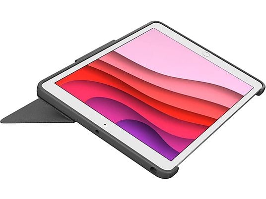 LOGITECH Toetsenbordcover Combo Touch iPad 9/8/7 Gen. AZERTY FR Grijs (920-009625)
