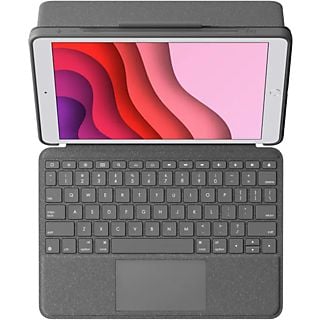 LOGITECH Toetsenbordcover Combo Touch iPad 9/8/7 Gen. AZERTY FR Grijs (920-009625)