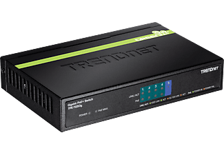 TRENDNET TPE-TG50G PoE+ Gigabit à 5 ports - Switch (Noir/Vert)