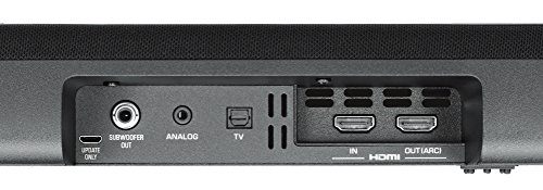 Barra de sonido - Yamaha YAS-107 BK, 120 W, Bluetooth, 5 modos surround, Negro