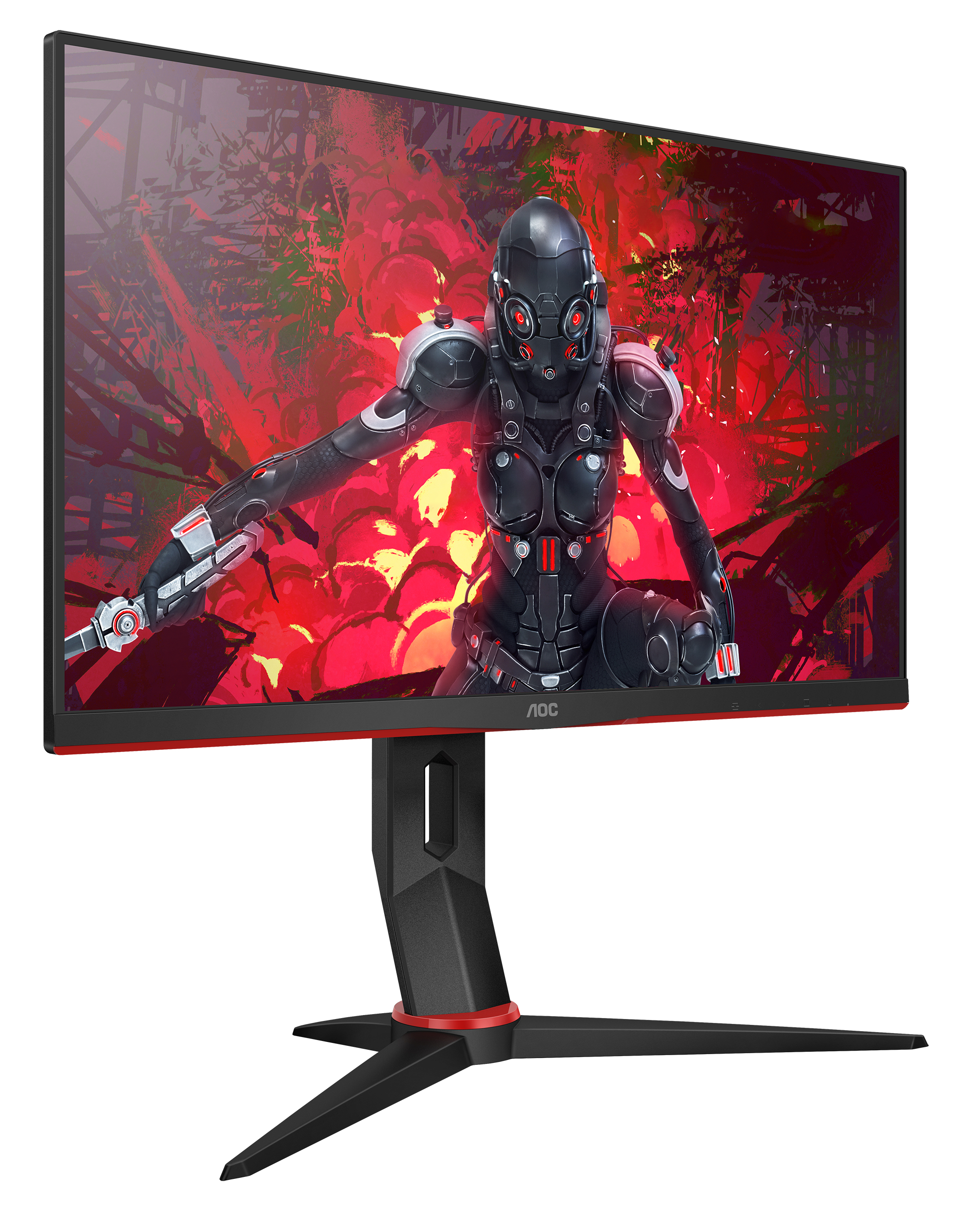 AOC Gaming Monitor 24G2U/BK, 23.8 Zoll, schwarz 23,8 Zoll Gaming Monitor, Full-HD, 1 ms Reaktionszeit, 250 cd/m², 144 Hz, Schwarz