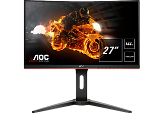 AOC C27G1 27 Zoll Full-HD Curved Gaming Monitor mit FlickerFree-Technologie, 144Hz und FreeSync (1 ms Reaktionszeit, 144 Hz)