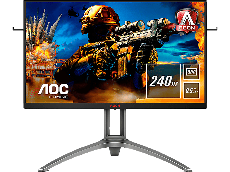 AOC AG273QZ 27 Zoll WQHD Gaming Monitor (0,5 ms Reaktionszeit, 240 Hz) MediaMarkt
