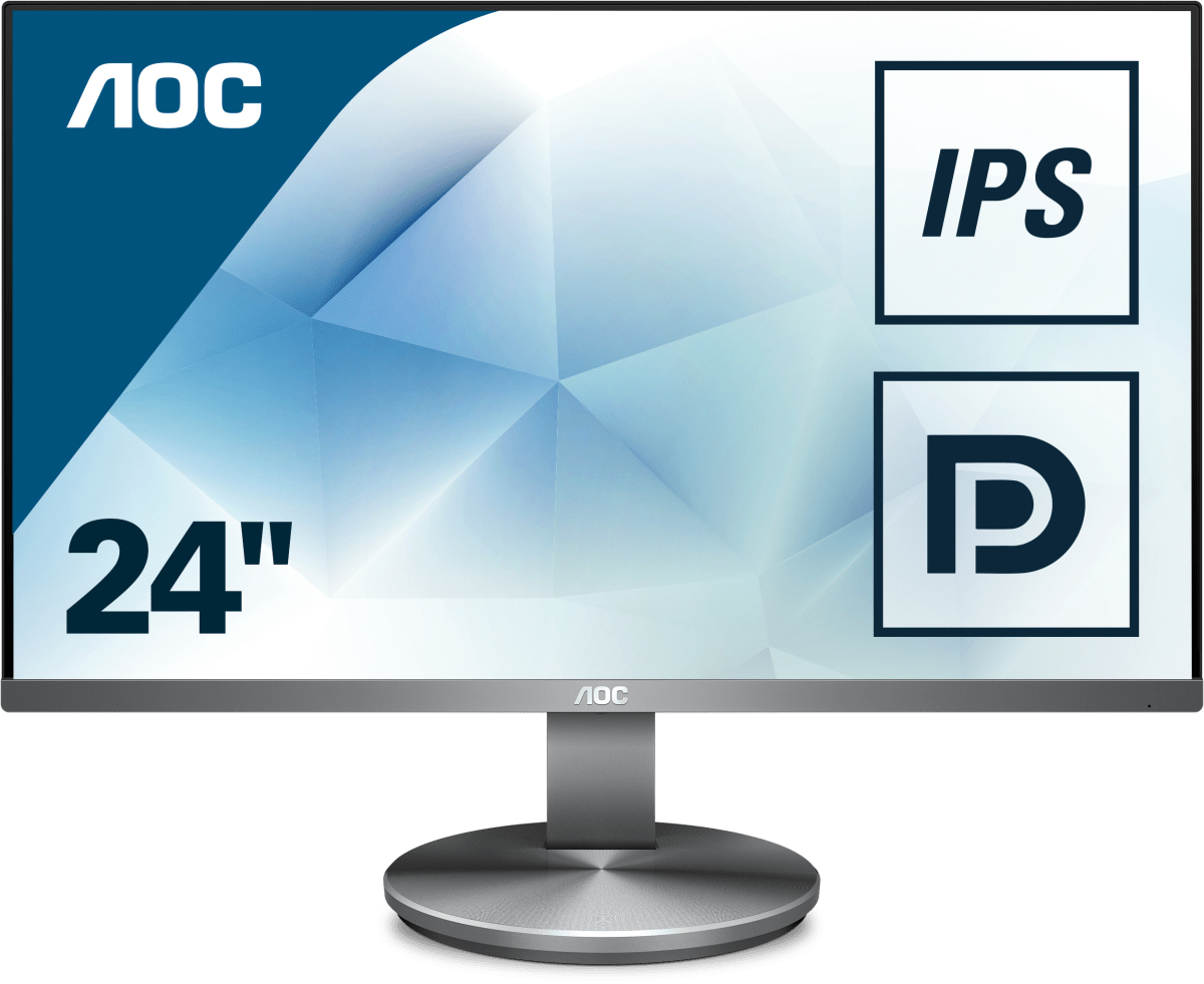 AOC I2490VXQ/BT 24 Zoll  Full-HD  Office Monitor  4 ms Reaktionszeit  