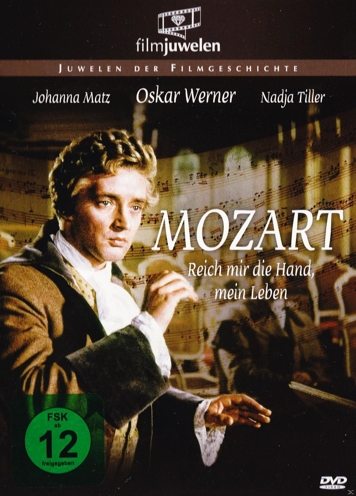 Filmcover von Mozart. Ein Mann in historischem Kostüm blickt den Betrachter an.