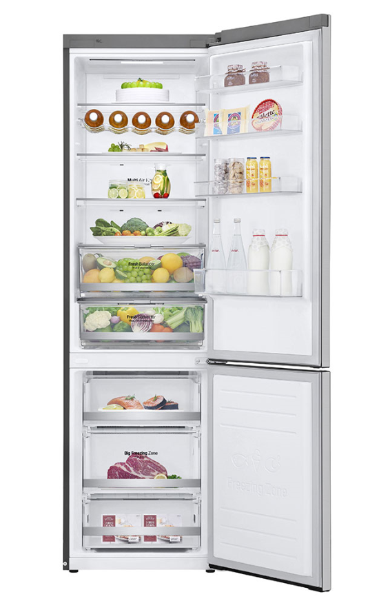 Frigorífico combi - LG GBB72NSDFN, 36 dB, No Frost, 384 l, 2.03 m, Inox