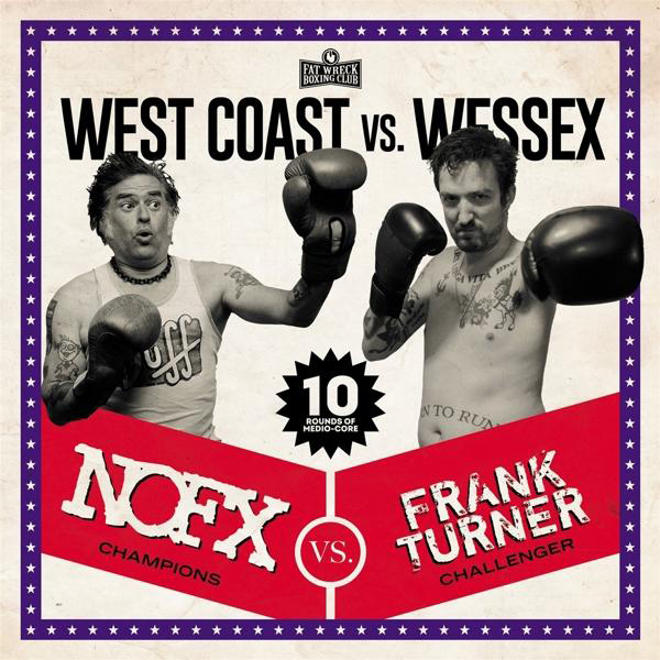 Poster für den Boxkampf West Coast vs. Wessex. Enthält Boxer und Text. Das Banner hat Sterne darum.