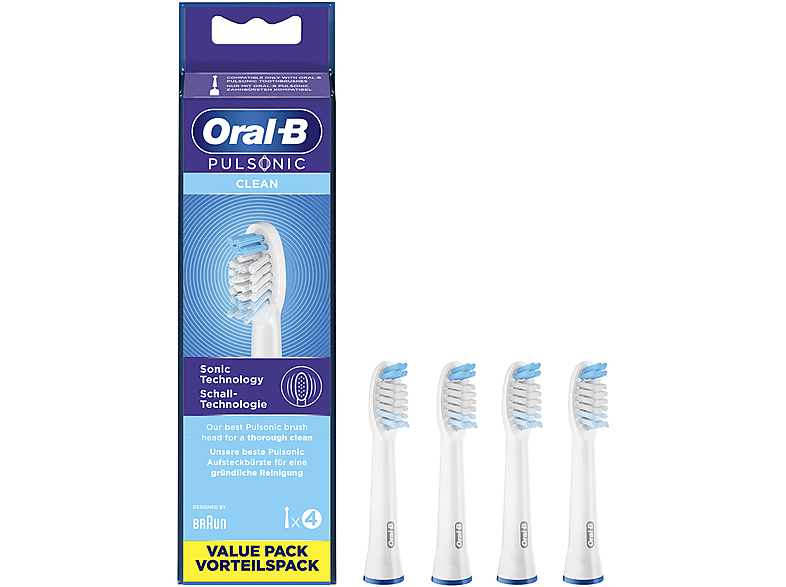 Oral-B SPCAG Pulsonic Clean 4er Aufsteckbürsten