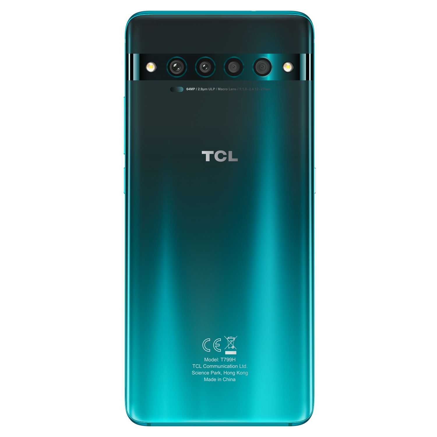 TCL 10 Pro, Verde, 128GB, 6GB, 6.47" Full HD+, Snapdragon 675, 4500 mAh, Quad Cam, Dual Sim, Android