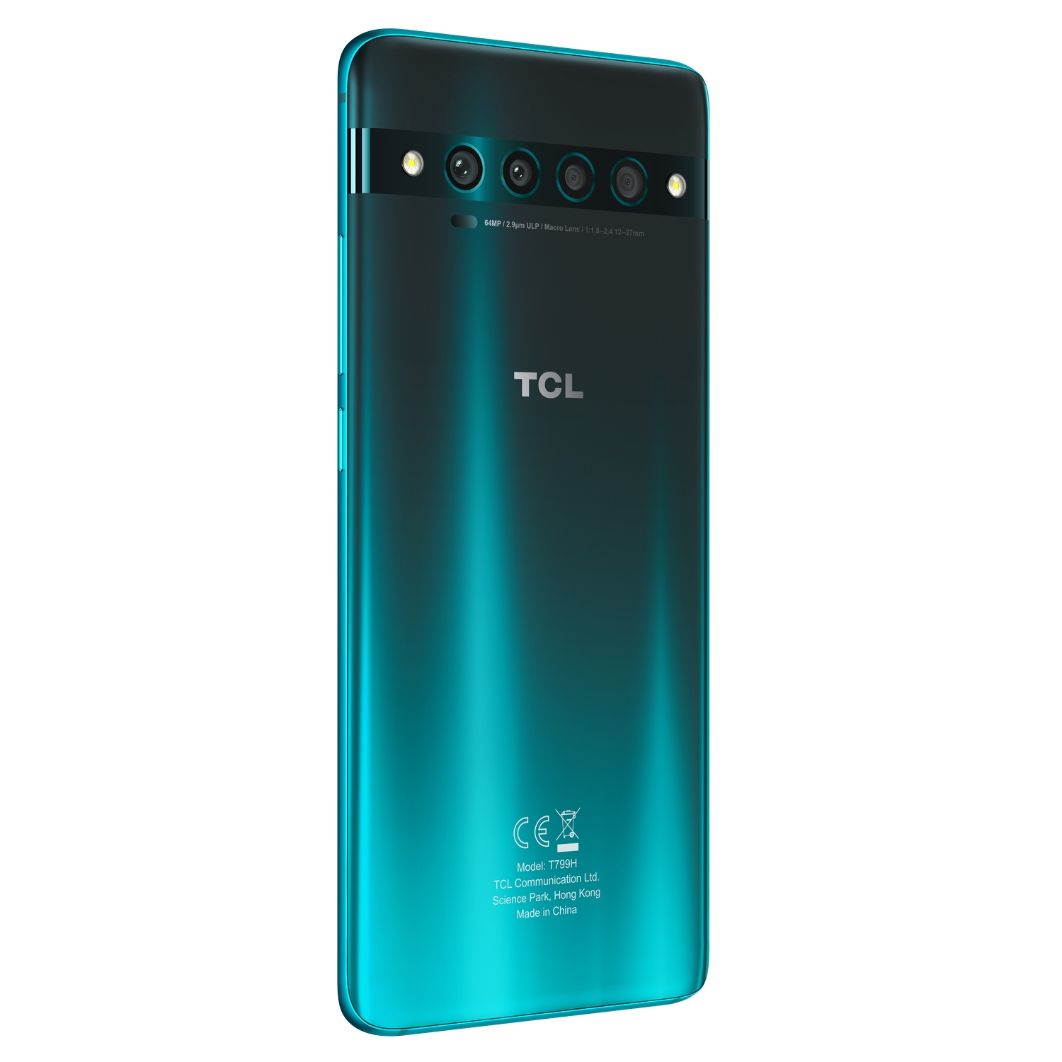 TCL 10 Pro, Verde, 128GB, 6GB, 6.47" Full HD+, Snapdragon 675, 4500 mAh, Quad Cam, Dual Sim, Android