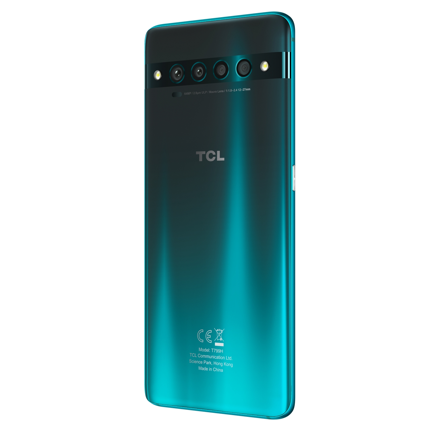 TCL 10 Pro, Verde, 128GB, 6GB, 6.47" Full HD+, Snapdragon 675, 4500 mAh, Quad Cam, Dual Sim, Android