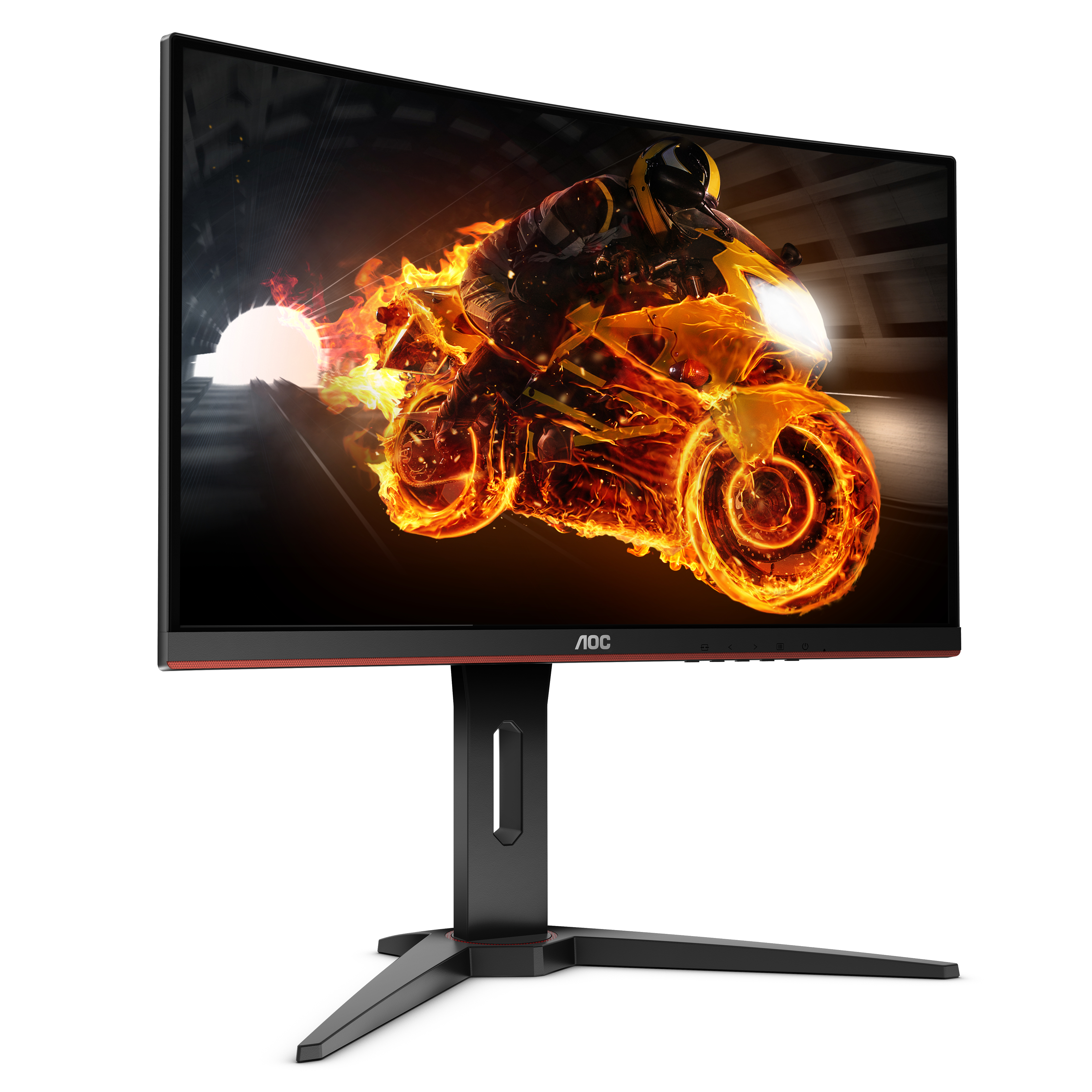 Monitor gaming - AOC C27G1, Curvo, Full HD, VA, Negro