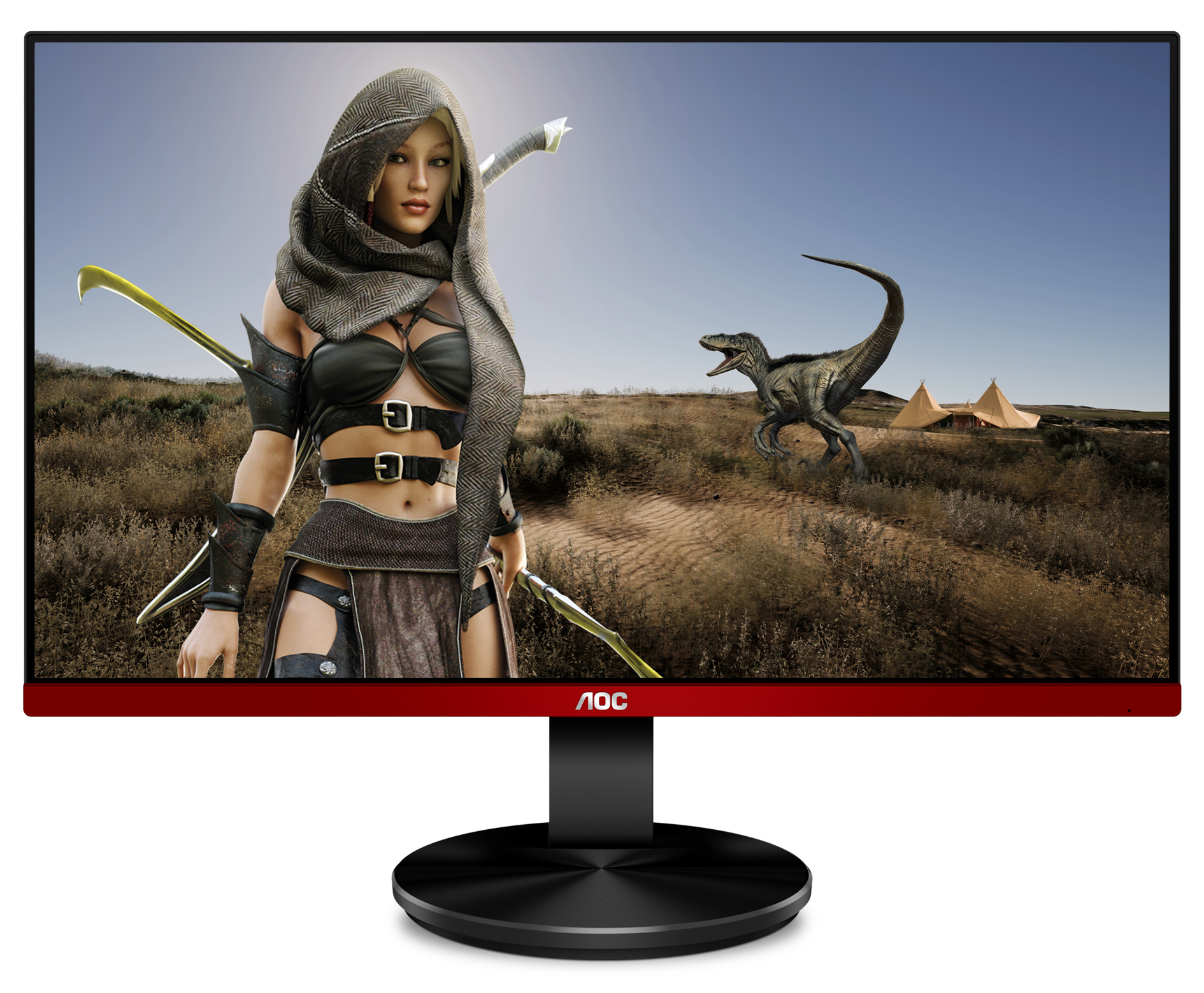 Monitor gaming - AOC G2590FX, 24.5", 144HZ, Full HD 1920X1080, 1ms, 400 cd/m², Freesync, Rojo