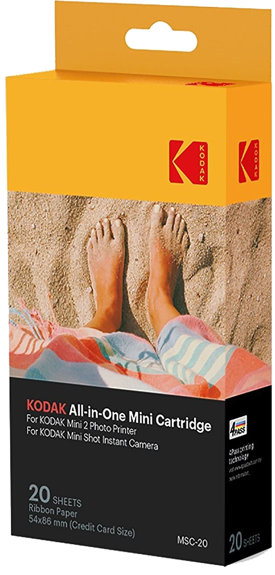 KODAK 2.1"x3.4" fotópapír Mini 2 nyomtatóhoz és Mini Shot Kamerához, 20 db