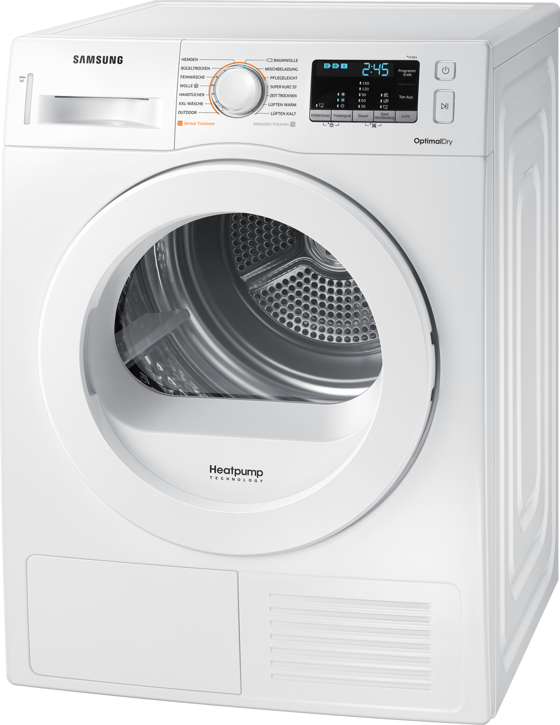 SAMSUNG DV8FM5010KW Wärmepumpentrockner (8 kg, A++, Weiß)