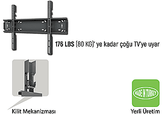 EVEREST TK-4085 40-85 VESA 300x300-400x400-600x400 MAX 50kg 640mm Askı Aparatı_2