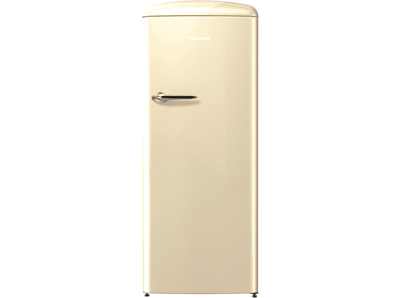Frigorífico una puerta - Hisense RR330D4AY2, 254 l, Independiente, Función Defrost, 40 dB, A++, Crema