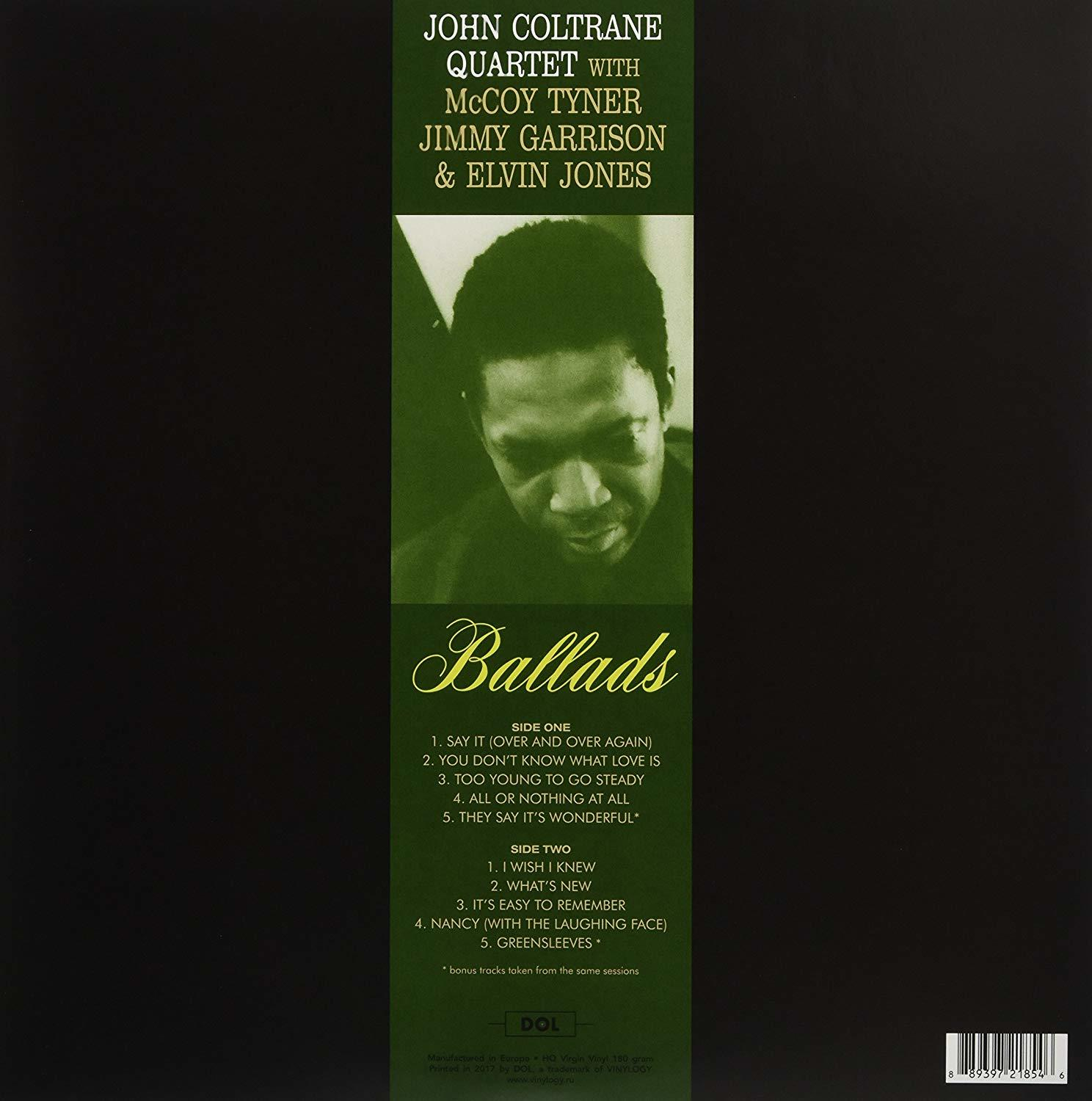 John Coltrane Quartet album borítója McCoy Tynerrel, Jimmy Garrisonnal és Elvin Jonesszal.