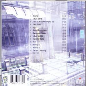 CD-Cover mit Titelliste, Barcode und einer stilisierten Stadtszene mit Text und Album-Informationen.