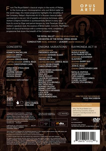 Osipova/O\'Sullivan/Hay/Orchestra Royal Opera VARIATIONS - (DVD) - CONCERTO/ENIGMA