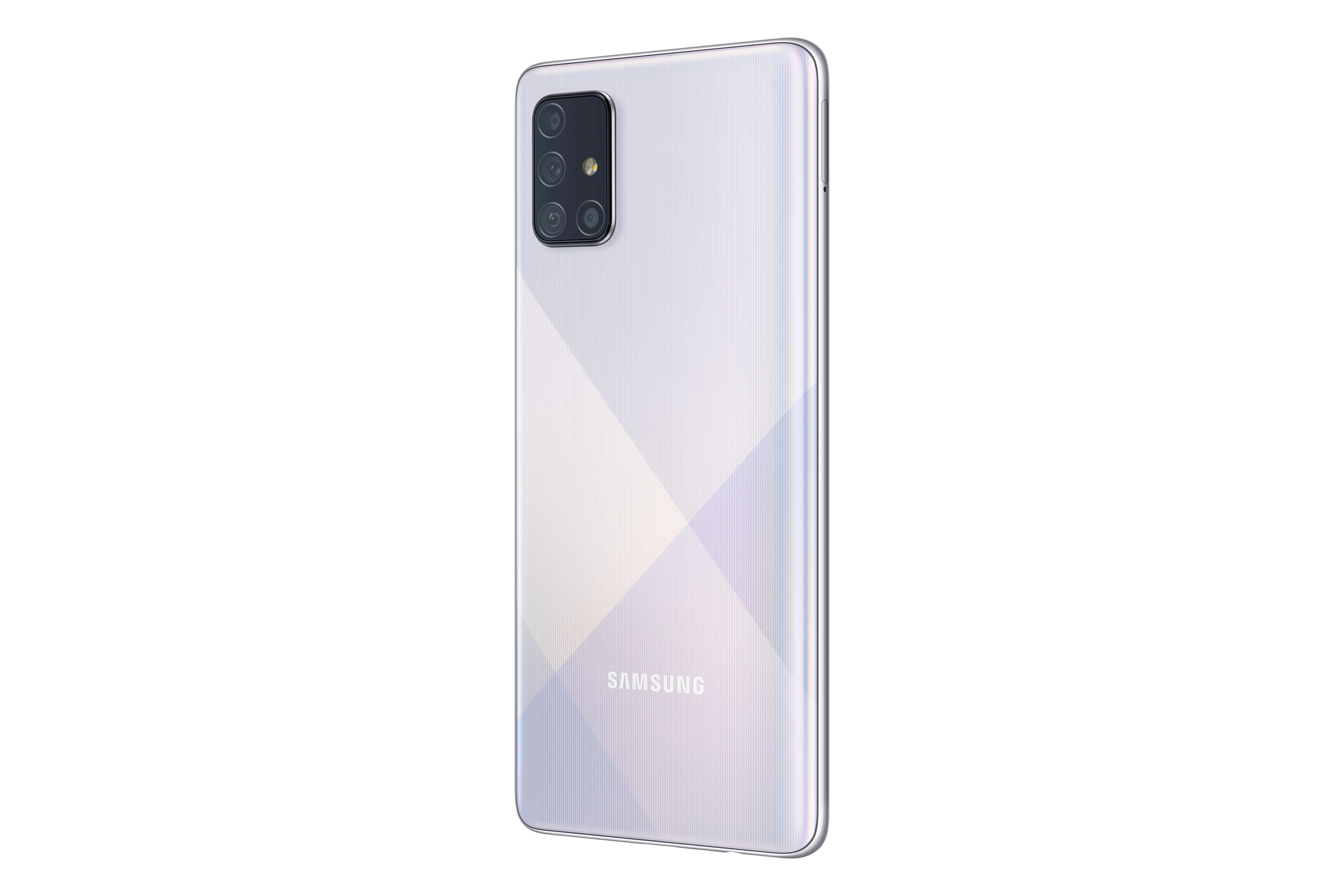 Móvil - Samsung Galaxy A71, Plata, 128 GB, 6 GB RAM, 6.7" Full HD+, SDM730, 4500 mAh, Android