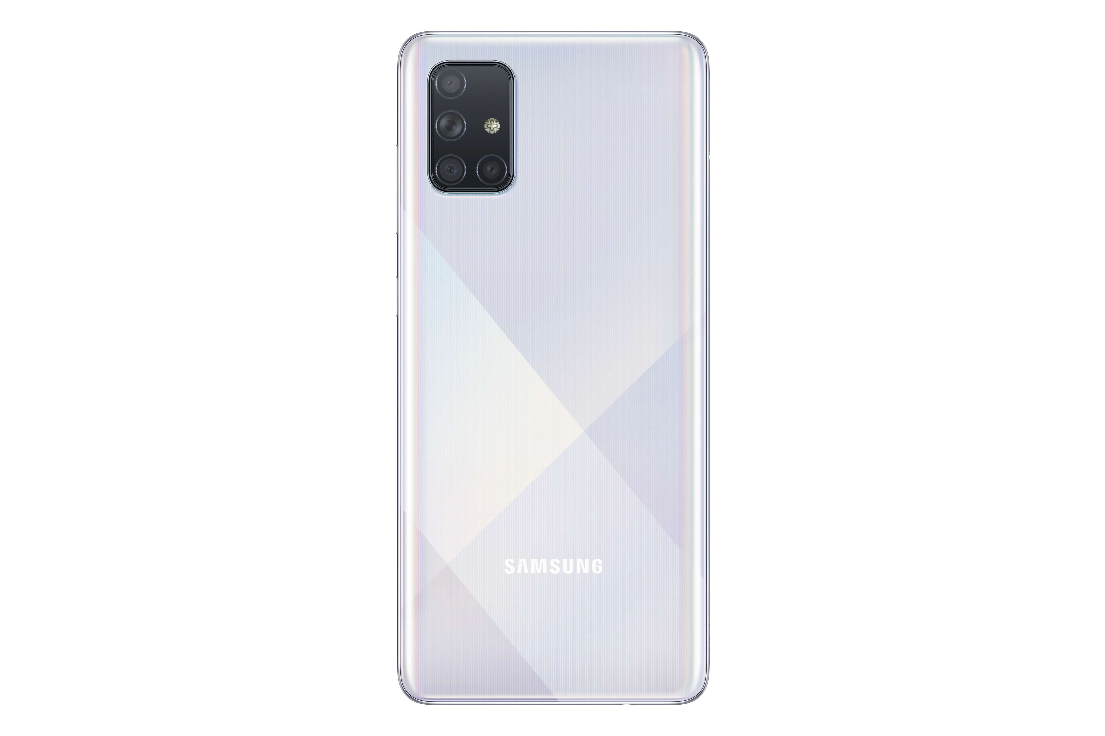 Móvil - Samsung Galaxy A71, Plata, 128 GB, 6 GB RAM, 6.7" Full HD+, SDM730, 4500 mAh, Android