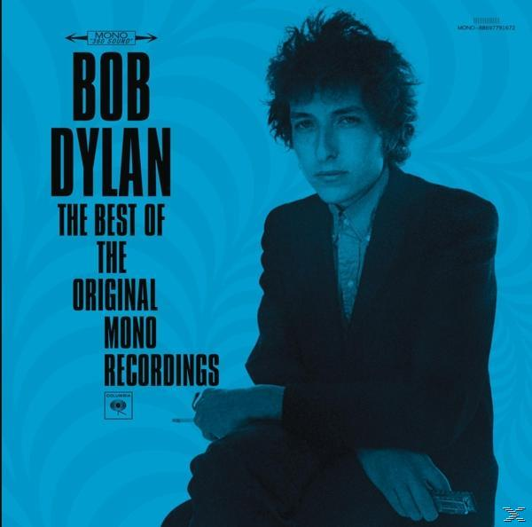 Albumcover: Bob Dylan, The Best of The Original Mono Recordings, blauer Hintergrund.