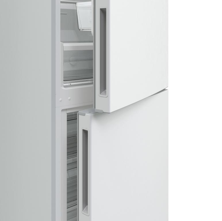 Frigorífico combi - Candy MMW 4026BNDMC, 321 l, Total No Frost, 201 cm, LED, Puertas reversibles, Blanco