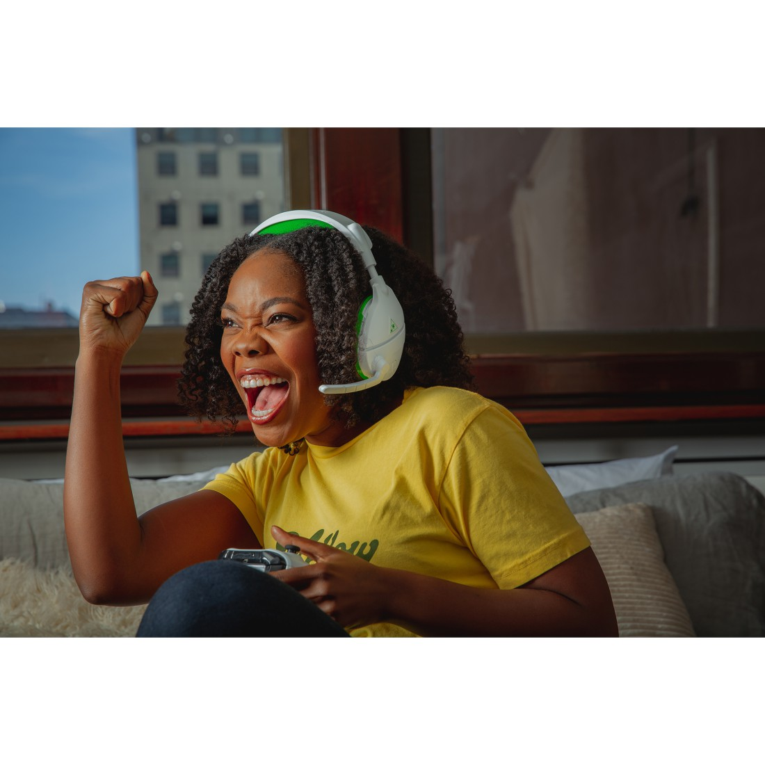 TURTLE BEACH Stealth 600 White, Over-ear Gaming Headset Weiß/Grün